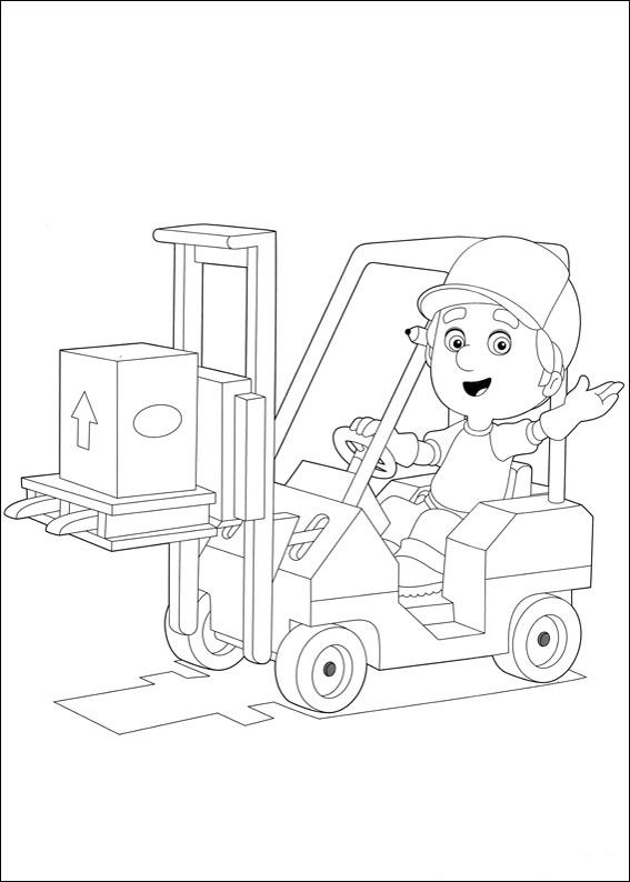 Plansa de colorat cu Handy Manny 26 19